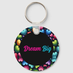 Vibrant Love (personalised) Key Ring