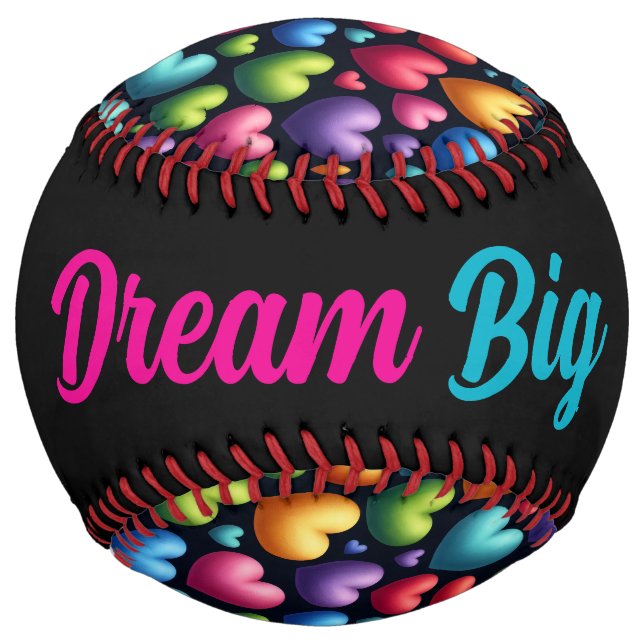 Vibrant Love (personalised) Softball (Back)