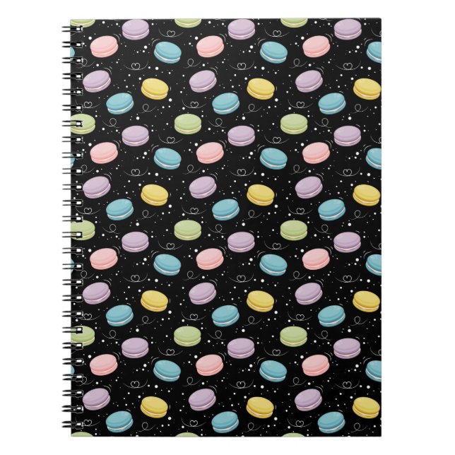 Vibrant Macarons Delight Notebook (Front)