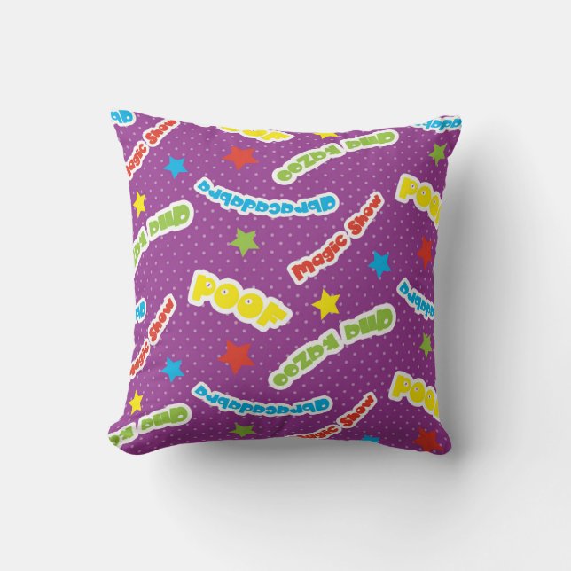 Vibrant Magic-Themed Pattern Cushion (Front)