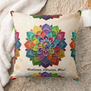 "Vibrant Mandala Creation" Cushion