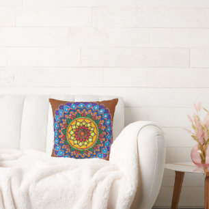 Vibrant Mandala Cushion