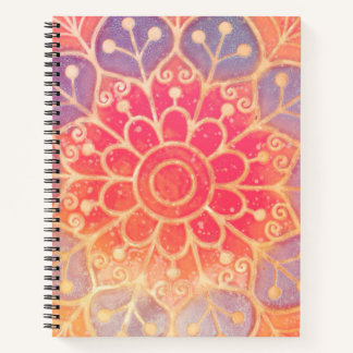 Vibrant Mandala Notebook