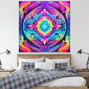 Vibrant Mandala Spirit Canvas Print