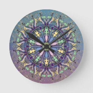 Vibrant Mandala Wall Clock