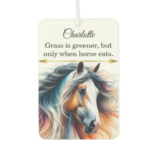 Vibrant mane horse  car air freshener