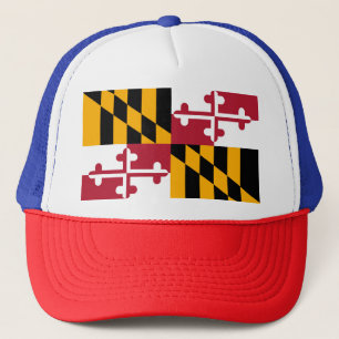 Vibrant Maryland State Flag Trucker Hat