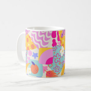 Vibrant Maxi Patchwork Coffee Mug
