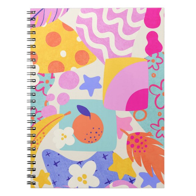 Vibrant Maxi Patchwork Notebook (Front)