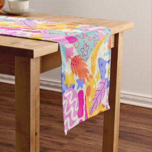 Vibrant Maxi Patchwork Short Table Runner