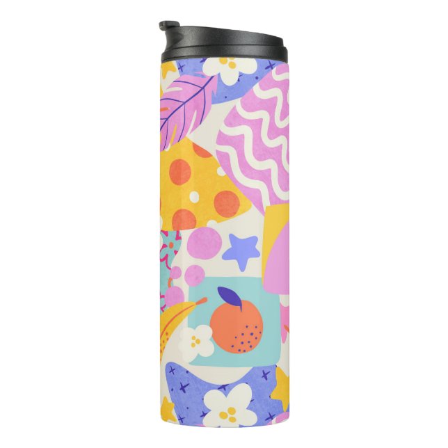 Vibrant Maxi Patchwork Thermal Tumbler (Rotated Right)