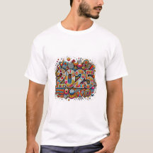 Vibrant Maximalist 2025 New Year Artistic Graphic