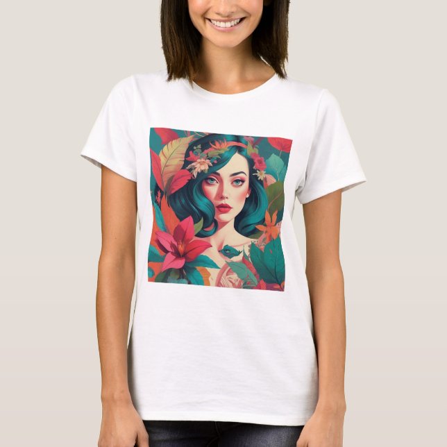 Vibrant Maximalist Collage Art | Bold & Eclectic T-Shirt (Front)