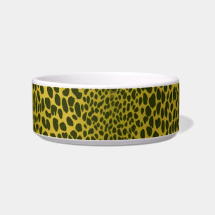Vibrant Medium Pet Bowl with Eclectic Animal Print