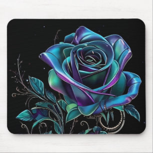 Vibrant Metallic Rose Mouse Mat