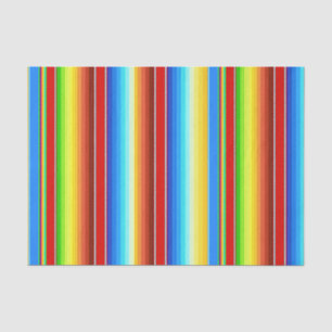 Vibrant Mexican Blanket Traditional Spanish Serape Tissue Paper