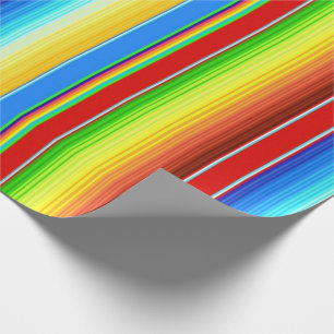 Vibrant Mexican Blanket Traditional Spanish Serape Wrapping Paper
