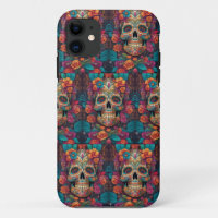 Vibrant Mexican Celebration: Sugar Skull Art