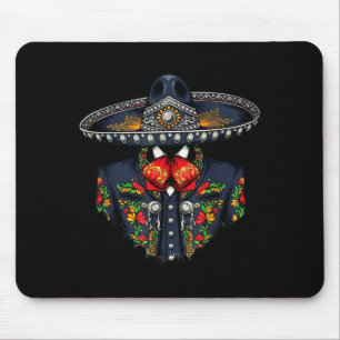 Vibrant mexican charro suit traditional mariachi mouse mat