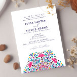 Vibrant Mexican Fiesta Rainbow Mandala Wedding Invitation<br><div class="desc">Beautiful Invitation to celebrate Special occasions and festivals comes with digital and E-invitation as per your request. We would love to replicate our designs to make multiple products like rsvp cards, labels envelopes, and more. Customisation is available for ready to print on request at info@shamaurcreatif@gmail.com Look Forward to hearing from...</div>