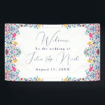 Vibrant Mexican Fiesta Style Rainbow Wedding Banner<br><div class="desc">Beautiful Invitation to celebrate Special occasions and festivals comes with digital and E-invitation as per your request. We would love to replicate our designs to make multiple products like rsvp cards, labels envelopes, and more. Customisation is available for ready to print on request at info@shamaurcreatif@gmail.com. Look Forward to hearing from...</div>