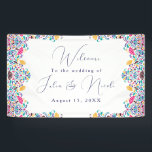 Vibrant Mexican Fiesta Style Rainbow Wedding Banner<br><div class="desc">Beautiful Invitation to celebrate Special occasions and festivals comes with digital and E-invitation as per your request. We would love to replicate our designs to make multiple products like rsvp cards, labels envelopes, and more. Customisation is available for ready to print on request at info@shamaurcreatif@gmail.com. Look Forward to hearing from...</div>