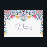 Vibrant Mexican Fiesta Style Rainbow Wedding Enclosure Card<br><div class="desc">Beautiful Invitation to celebrate Special occasions and festivals comes with digital and E-invitation as per your request. We would love to replicate our designs to make multiple products like rsvp cards, labels envelopes, and more. Customisation is available for ready to print on request at info@shamaurcreatif@gmail.com. Look Forward to hearing from...</div>