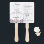 Vibrant Mexican Fiesta Style Rainbow Wedding Hand Fan<br><div class="desc">Beautiful Invitation to celebrate Special occasions and festivals comes with digital and E-invitation as per your request. We would love to replicate our designs to make multiple products like rsvp cards, labels envelopes, and more. Customisation is available for ready to print on request at info@shamaurcreatif@gmail.com. Look Forward to hearing from...</div>