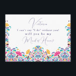 Vibrant Mexican Fiesta Style Rainbow Wedding Menu<br><div class="desc">Beautiful Invitation to celebrate Special occasions and festivals comes with digital and E-invitation as per your request. We would love to replicate our designs to make multiple products like rsvp cards, labels envelopes, and more. Customisation is available for ready to print on request at info@shamaurcreatif@gmail.com. Look Forward to hearing from...</div>