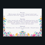 Vibrant Mexican Fiesta Style Rainbow Wedding Menu<br><div class="desc">Beautiful Invitation to celebrate Special occasions and festivals comes with digital and E-invitation as per your request. We would love to replicate our designs to make multiple products like rsvp cards, labels envelopes, and more. Customisation is available for ready to print on request at info@shamaurcreatif@gmail.com. Look Forward to hearing from...</div>