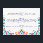 Vibrant Mexican Fiesta Style Rainbow Wedding Menu<br><div class="desc">Beautiful Invitation to celebrate Special occasions and festivals comes with digital and E-invitation as per your request. We would love to replicate our designs to make multiple products like rsvp cards, labels envelopes, and more. Customisation is available for ready to print on request at info@shamaurcreatif@gmail.com. Look Forward to hearing from...</div>