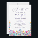 Vibrant Mexican Fiesta Style Rainbow Wedding Save The Date<br><div class="desc">Beautiful Invitation to celebrate Special occasions and festivals comes with digital and E-invitation as per your request. We would love to replicate our designs to make multiple products like rsvp cards, labels envelopes, and more. Customisation is available for ready to print on request at info@shamaurcreatif@gmail.com Look Forward to hearing from...</div>