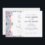 Vibrant Mexican Fiesta Style Rainbow Wedding Save The Date<br><div class="desc">Beautiful Invitation to celebrate Special occasions and festivals comes with digital and E-invitation as per your request. We would love to replicate our designs to make multiple products like rsvp cards, labels envelopes, and more. Customisation is available for ready to print on request at info@shamaurcreatif@gmail.com. Look Forward to hearing from...</div>