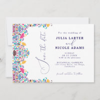 Vibrant Mexican Fiesta Style Rainbow Wedding