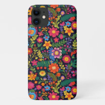 Vibrant Mexican Flower Pattern Phone Case