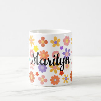 Vibrant mix of colorful flowers mug