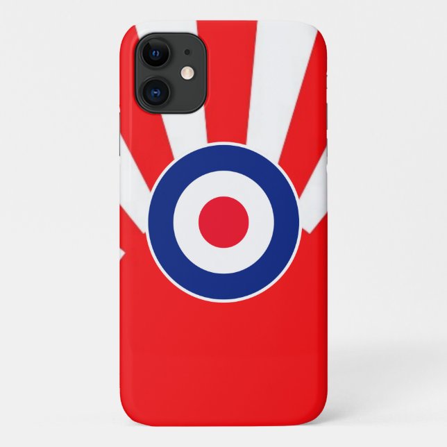 Vibrant MOD Target on Burst Japan Case-Mate iPhone Case (Back)