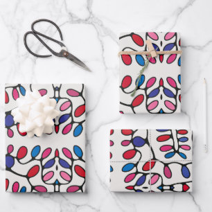Vibrant Modern Gift Wrapping Paper Sheet
