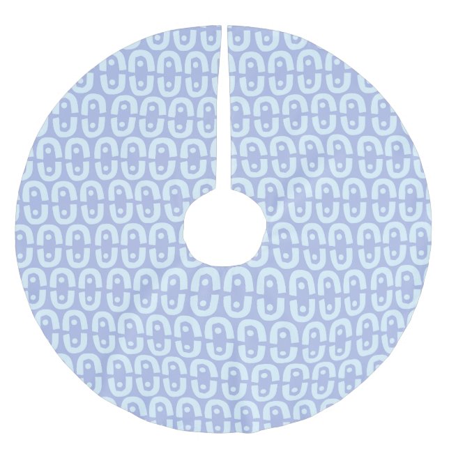 Vibrant Modern Pattern with Bold Colour Shapes Brushed Polyester Tree Skirt (Front)
