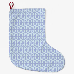 Vibrant Modern Pattern with Bold Colour Shapes Large Christmas Stocking
