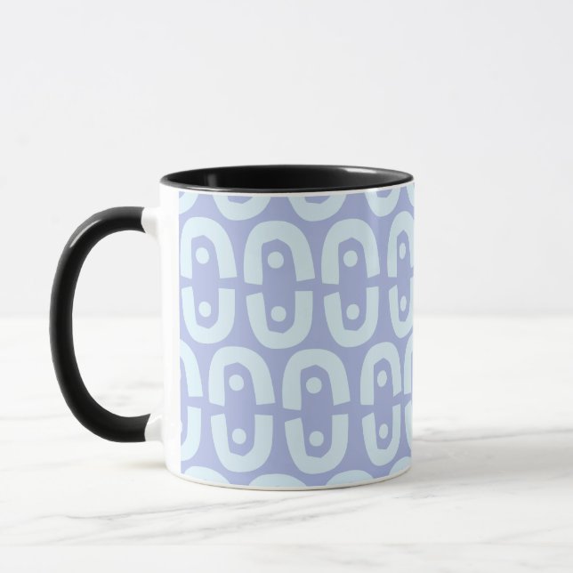 Vibrant Modern Pattern with Bold Colour Shapes Mug (Left)
