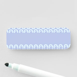 Vibrant Modern Pattern with Bold Colour Shapes Name Tag