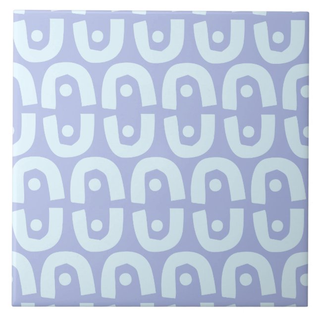 Vibrant Modern Pattern with Bold Colour Shapes Tile (Front)