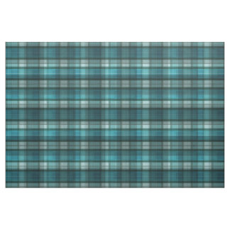 Vibrant & Modern Teal Plaid Pattern Fabric