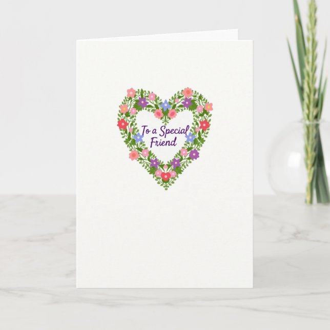 Vibrant Moms Day Floral Card (Front)