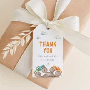 Vibrant Monster Trucks Birthday  Gift Tags