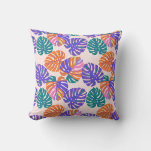 Vibrant Monstera Medley Cushion