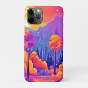 Vibrant Moonlit Forest iPhone 11 Pro Case