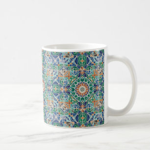 Vibrant Moroccan Zellige Tile Pattern Coffee Mug