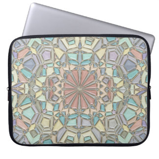 vibrant mosaic laptop sleeve
